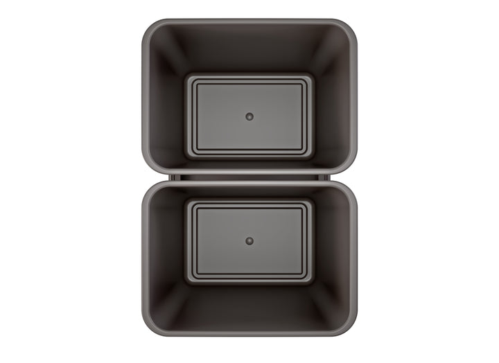 Rev-A-Shelf Double Pullout Trash Can 50 qt. with Soft-close, 53WC-2150SCDM-213