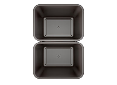 Rev-A-Shelf Double Pullout Trash Can 50 qt. with Soft-close, 53WC-2150SCDM-213 - VMInnovations