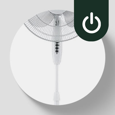 HomePointe 16" Stand Fan w/3 Speed Settings for Home & Office (For Parts) - VMInnovations
