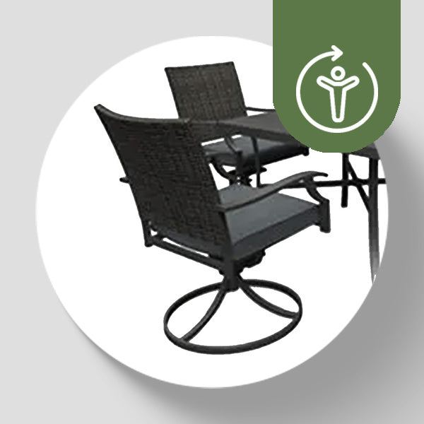 Four Seasons Courtyard 5pc All Weather Patio Furniture Dining Set (Open Box)