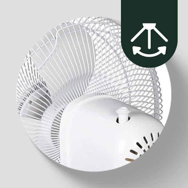 HomePointe Westpointe 12" Table Fan w/3 Speed Settings for Home/Office(Open Box) - VMInnovations