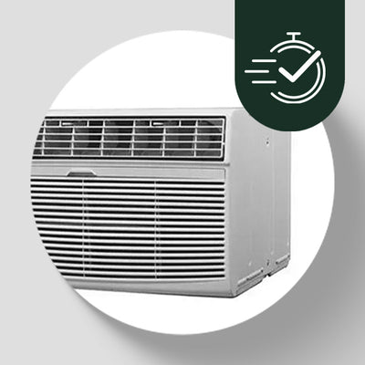 HomePointe 8,000 BTU 115 Volt Through The Wall Window Air Conditioner, White - VMInnovations