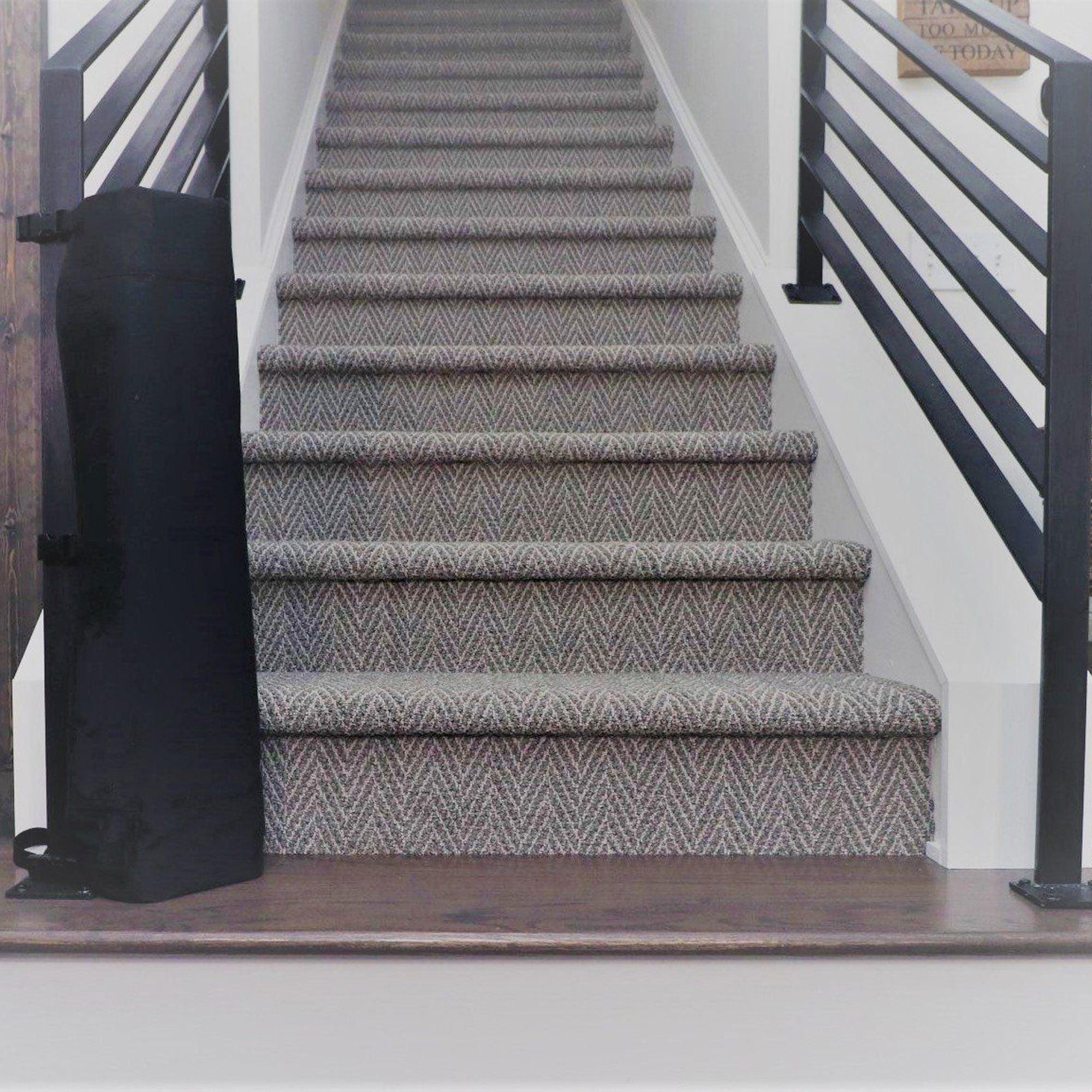 THE STAIR BARRIER 42 to 52" Banister to Banister Baby Pet Gate, Crypton Pebble (Damaged)