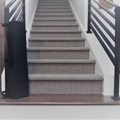 THE STAIR BARRIER 42 to 52" Banister to Banister Baby Pet Gate, Crypton Pebble (Damaged)