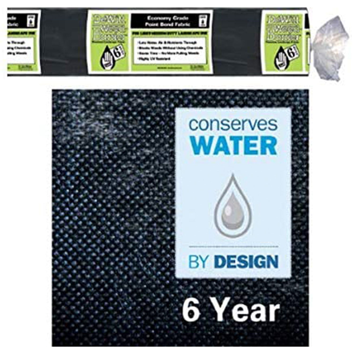 DeWitt 6YR6300 6 Year 6 x 300 Feet Non Woven Landscape Fabric Home Weed Barrier - VMInnovations