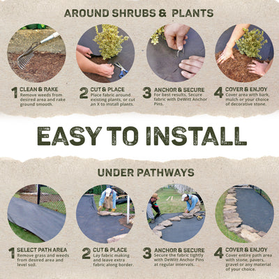 DeWitt DWT-SBLT6500 Sunbelt 3.2 Ounce Weed Barrier Fabric Cover, 6 x 500 Feet - VMInnovations