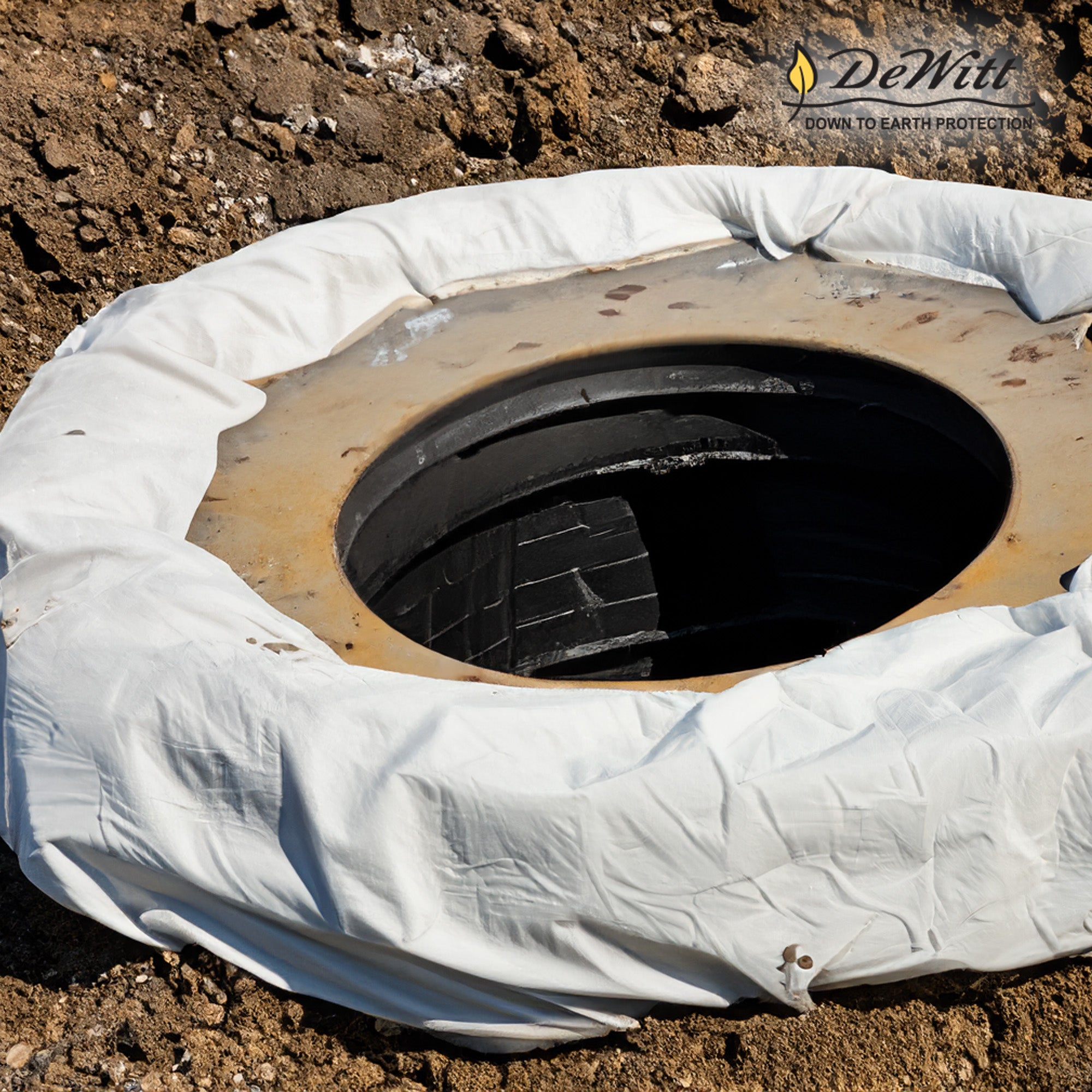 DeWitt .55 Oz Septic Fabric with Non Woven Polypropylene Material 4'x300' (Used) - VMInnovations