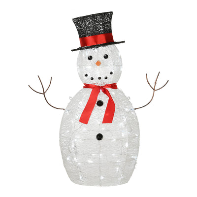 National Tree Company 36 Inch Prelit Snowman Decoration w/ Lights (Used) - VMInnovations