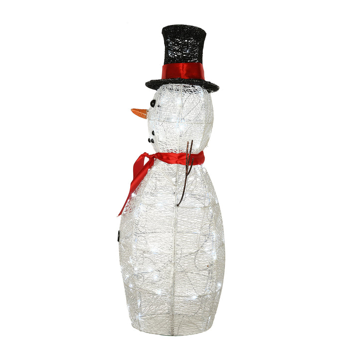 National Tree Company 36 Inch Prelit Snowman Decoration w/ Lights (Open Box)