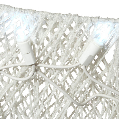 National Tree Company Pre Lit White Sisal Reindeer & Sleigh Decor (Used) - VMInnovations