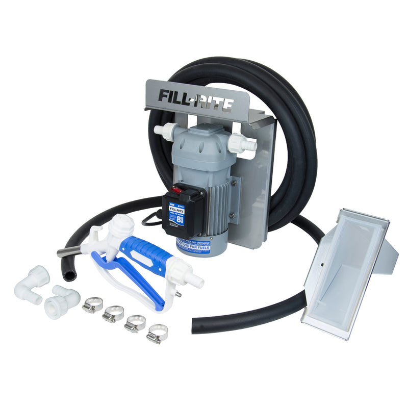 Fill Rite 120V 8GPM DEF Transfer Pump Kit with Manual Nozzle, Gray (Open Box)