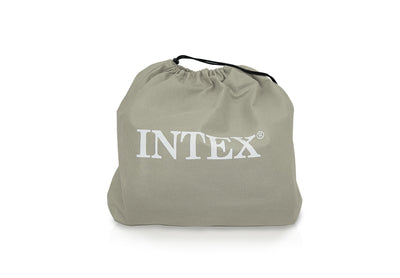 Intex Twin Classic Pillow Rest Air Mattress Bed & 120V Cordless Electric Pump
