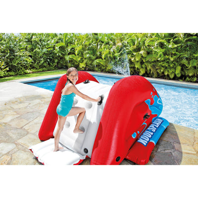 Intex Inflatable Pool Water Slide, Red & Intex Inflatabull Bull-Riding Float - VMInnovations