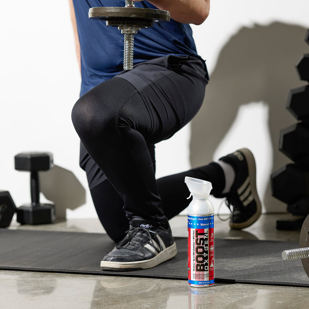 6 Pack 10L Boost Oxygen Stars and Stripes Pure Canned Oxygen Canister, Natural - VMInnovations