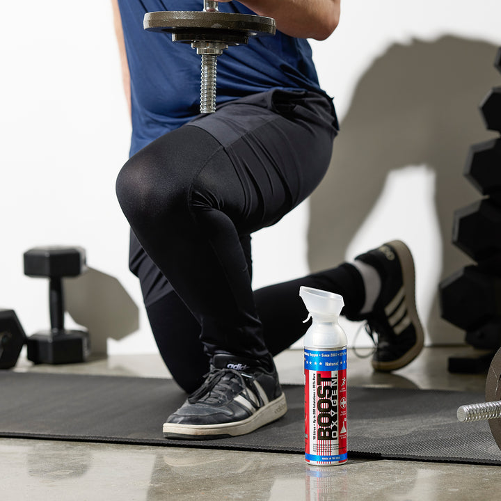 6 Pack 10L Boost Oxygen Stars and Stripes Pure Canned Oxygen Canister, Natural - VMInnovations