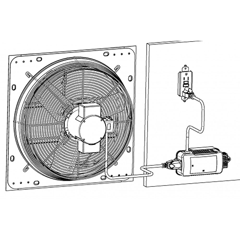 iLIVING Shutter Exhaust Fan Programmable Smart Remote Controller Kit (Open Box)