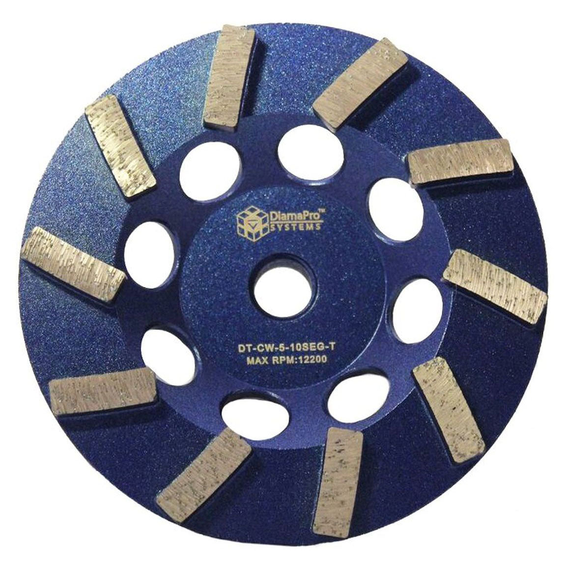 DiamaPro Systems 5 Inch 10 Segment Turbo Concrete Grinding Cup Wheel (Open Box)