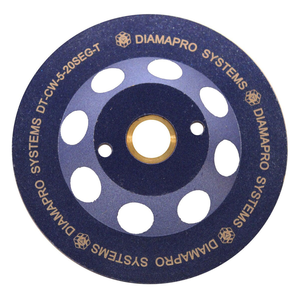 DiamaPro Systems Threaded 5 Inch 20 Segment Turbo Concrete Grinding Cup Wheel - VMInnovations