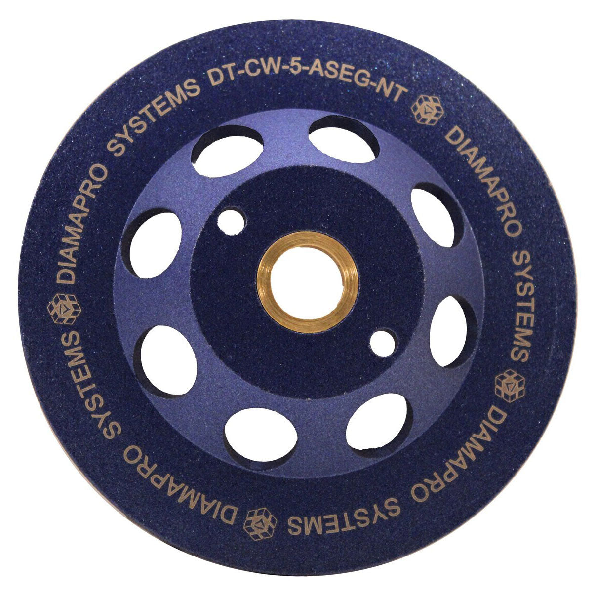 DiamaPro Systems Non Threaded 5 In 6 Arrow Segment Grinding Cup Wheel, (4 Pack)