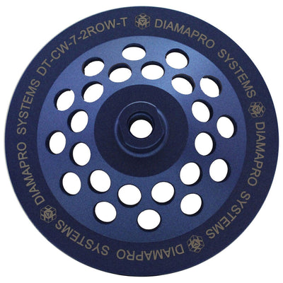 DiamaPro Systems Threaded Double Row Concrete Grinding Cup Wheel Tool, (4 Pack) - VMInnovations