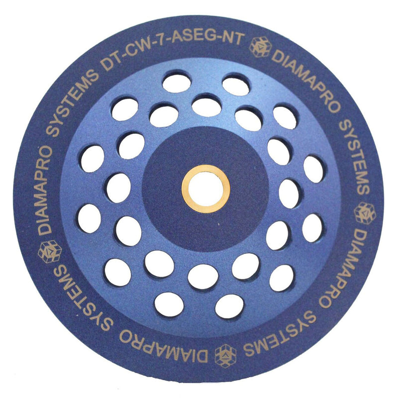 DiamaPro Systems NonThreaded 7" 10 Arrow Segment Concrete Cup Wheel (Open Box)