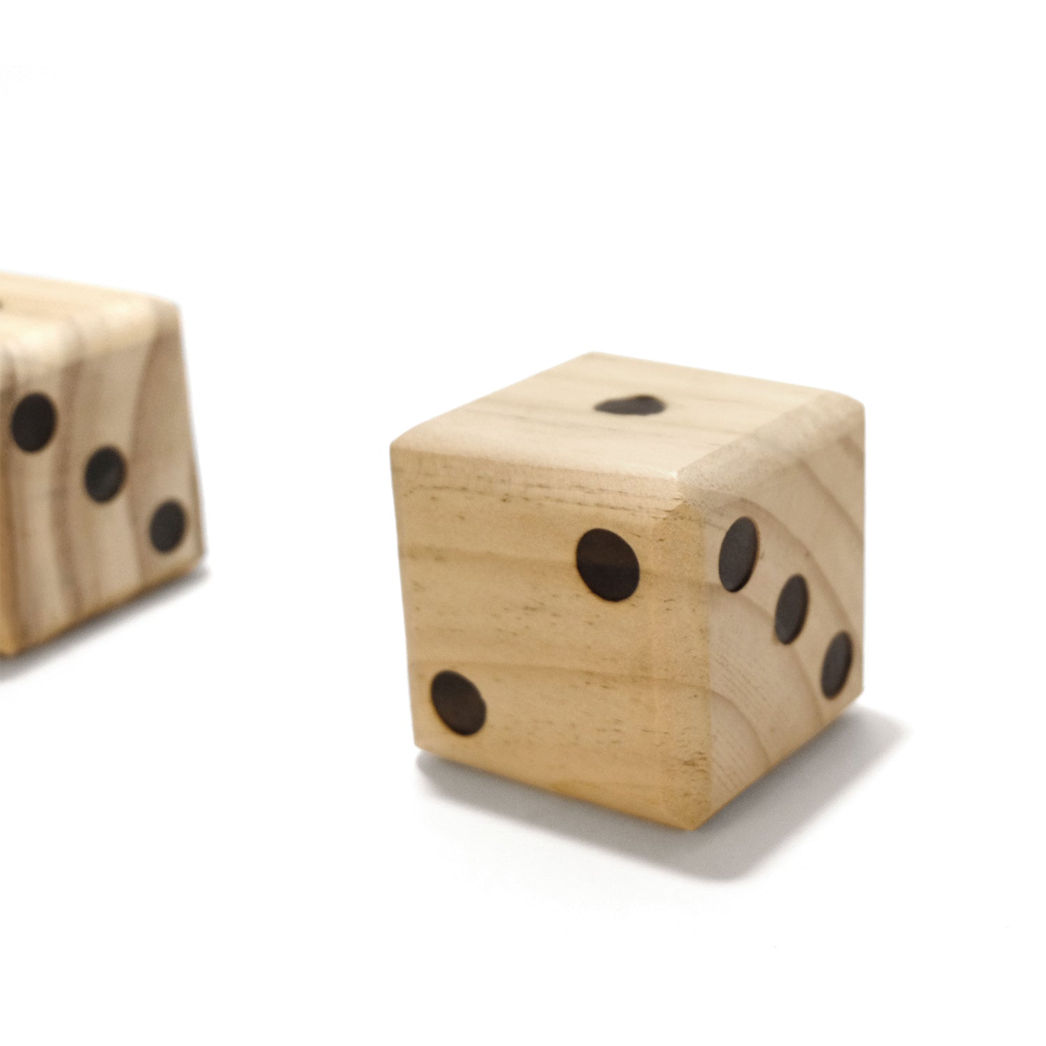 YardGames Giant Outdoor Indoor Wooden Dice Set w/ Scorecards & Case, 2.5 Inch - VMInnovations