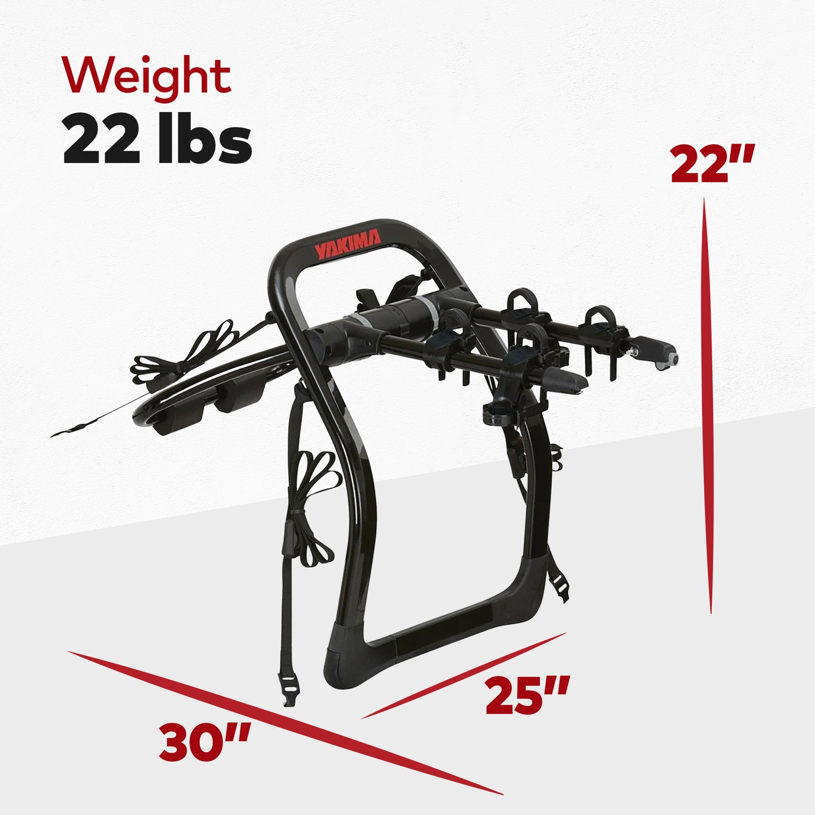 Yakima FullBack 2 Bike Capacity Trunk Bike Strap Rack w/ZipStrips, Black (Used) - VMInnovations