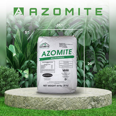 Azomite 44 lbs Micronized Organic Trace Mineral Soil Additive Fertilizer Powder