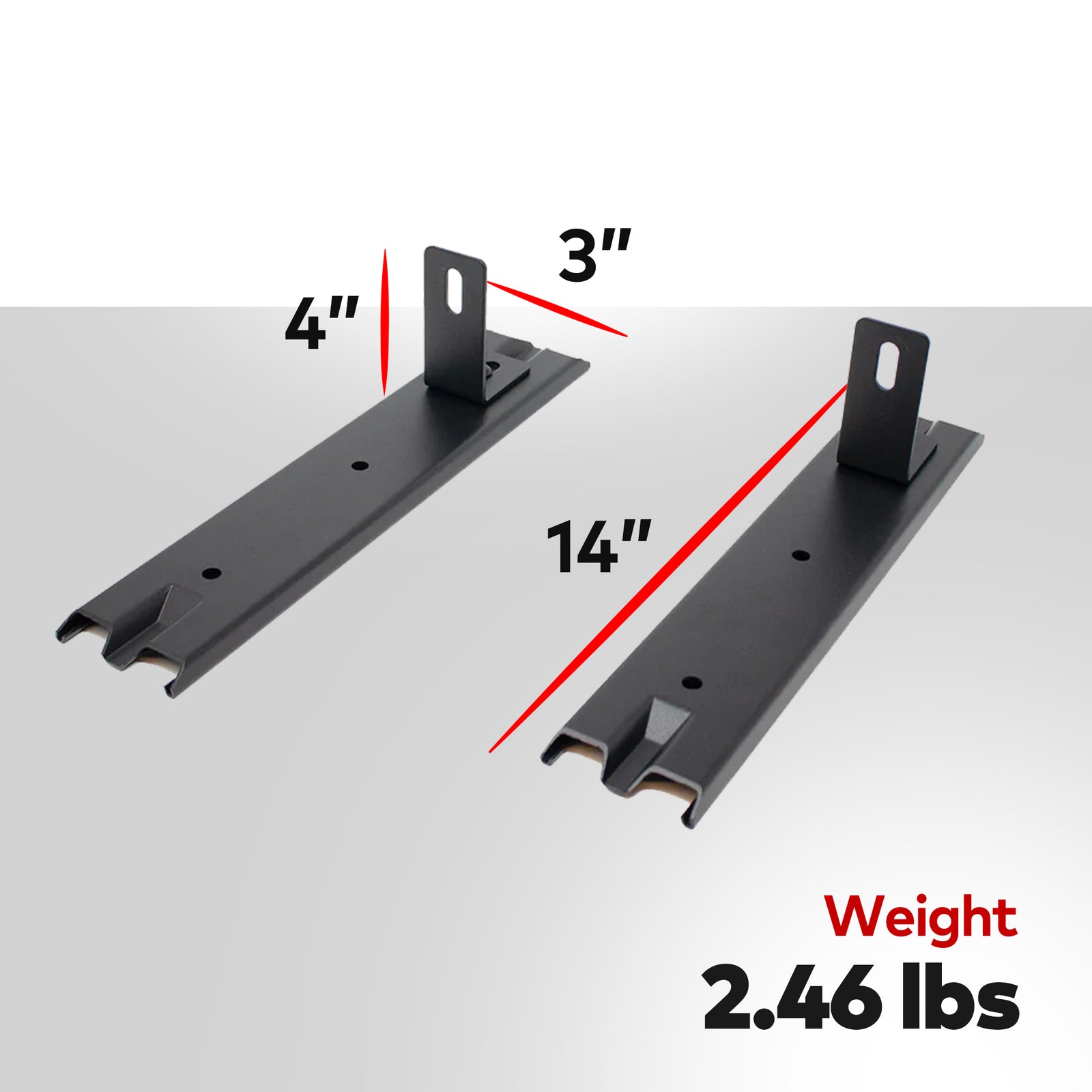 YAKIMA EXO Modern RoadShower Alloy Steel Powder Coated Finish Adaptor Kit, Black - VMInnovations