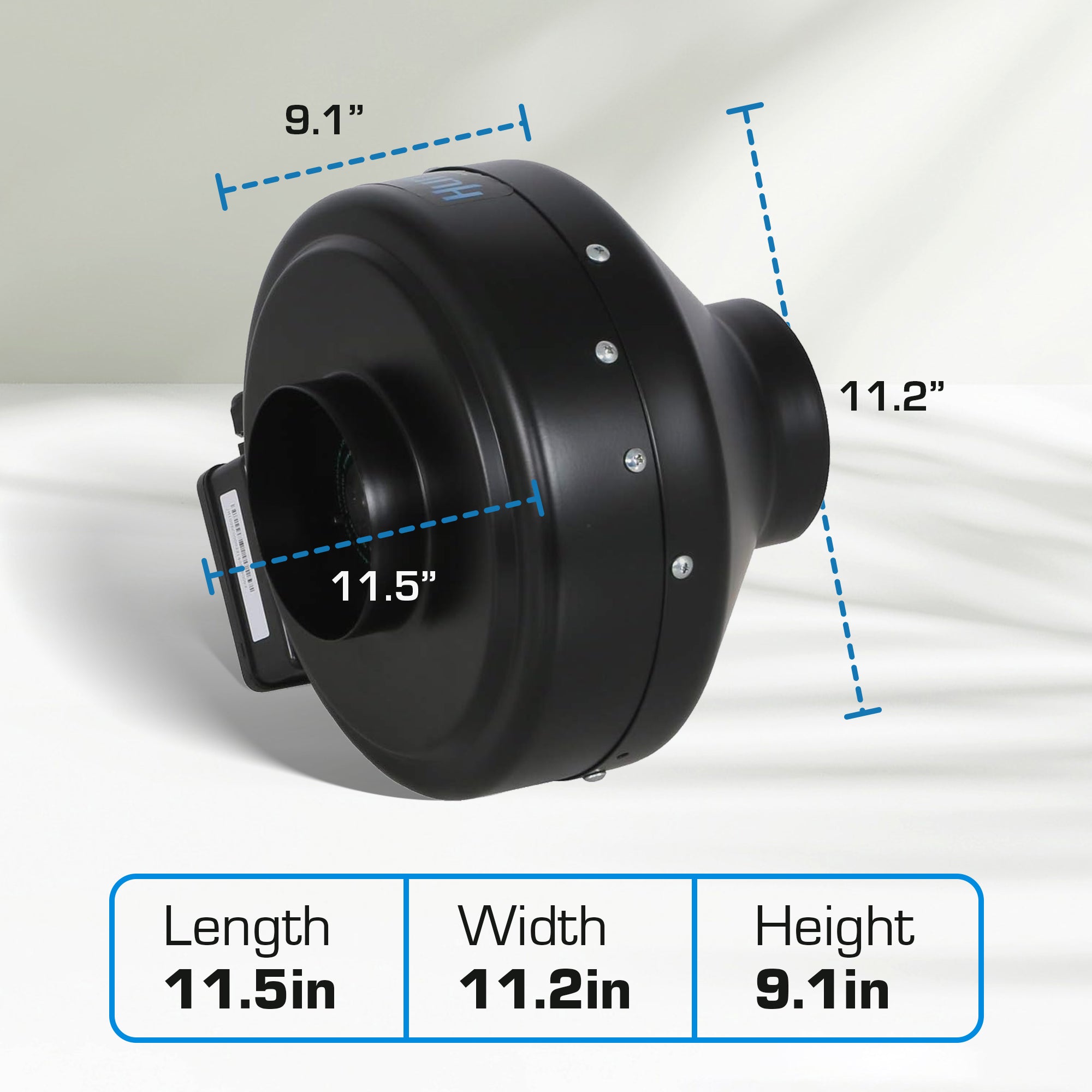Hurricane Commercial Grade Inline Wall Mount Fan For HVAC & Ventilation Uses - VMInnovations