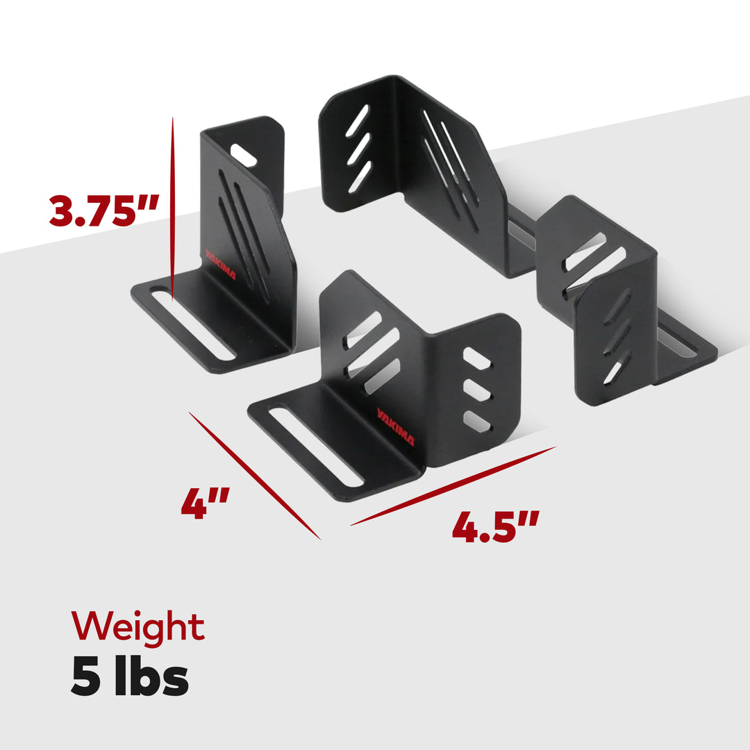 YAKIMA LockNLoad Platform Corner Bracket Kit w/ T Slot Gear Braces 4pk(Open Box)
