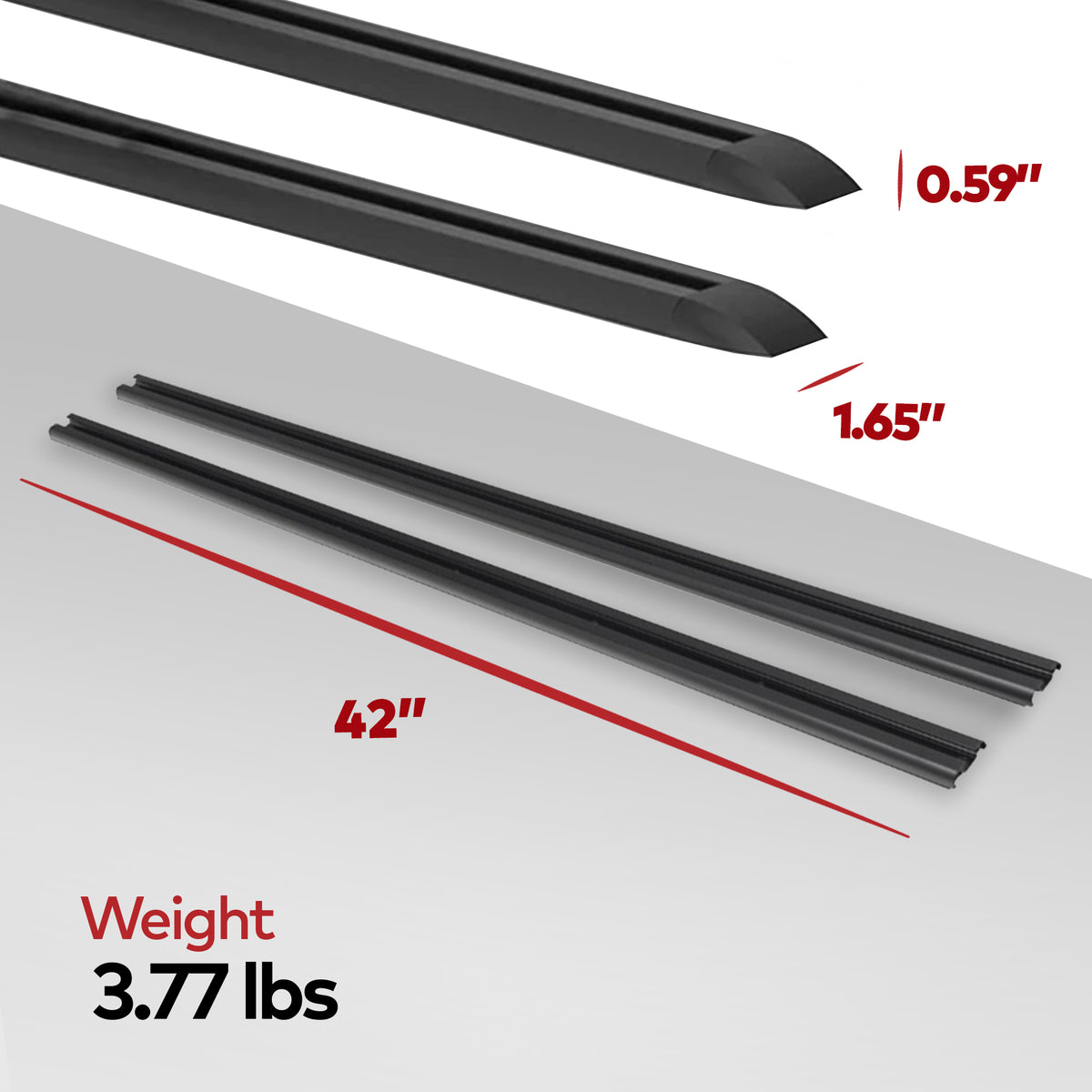 Yakima 42 in. Roof Rack w/PlusNuts, Compatible w/StreamLine Towers (Open Box) - VMInnovations