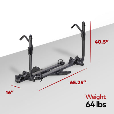 Yakima StageTwo Premium 4 Bike Hitch Bike Rack Compatible w/52" Wheelbases(Used)