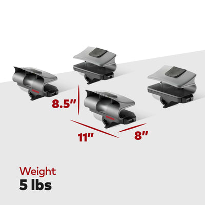 YAKIMA EvenKeel Saddle Style Rooftop Mounted Boat Rack for Vehicles, Set of 4 - VMInnovations