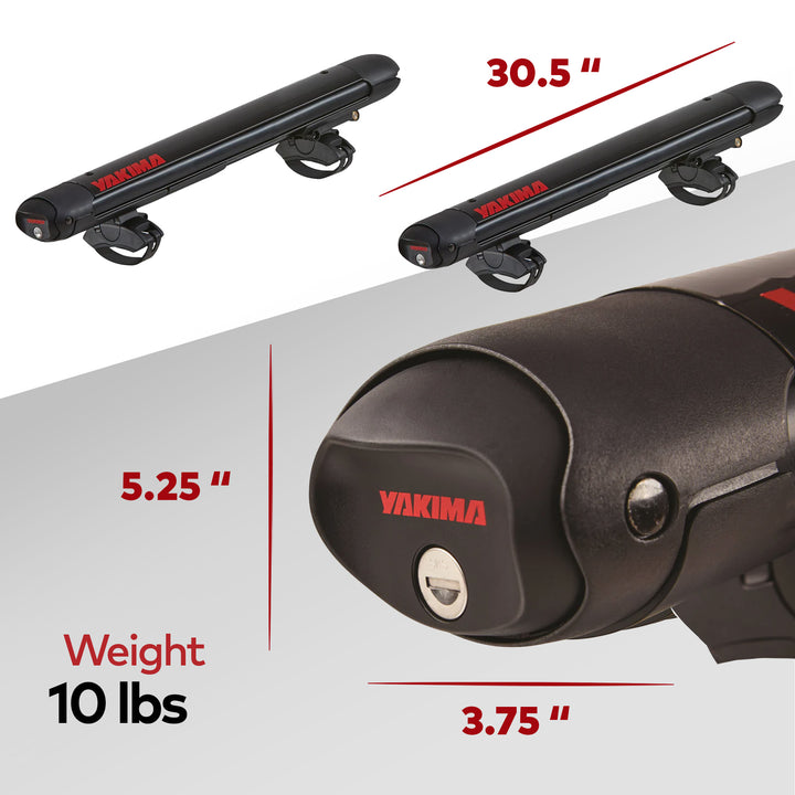 YAKIMA FatCat EVO 4 Skis/2 Snowboards Roof Rack, Fits T-Slot Crossbars(Open Box) - VMInnovations