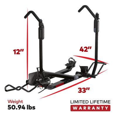 Yakima EVO Premium 2 Bike Capacity Tray Hitch Mounted Bike Rack, Black(Open Box)