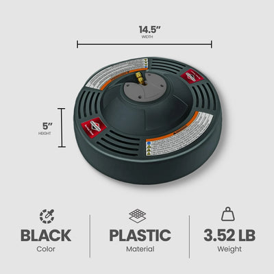 Briggs & Stratton 14 inch Rotating Surface Cleaner for Gas Pressure Washers - VMInnovations
