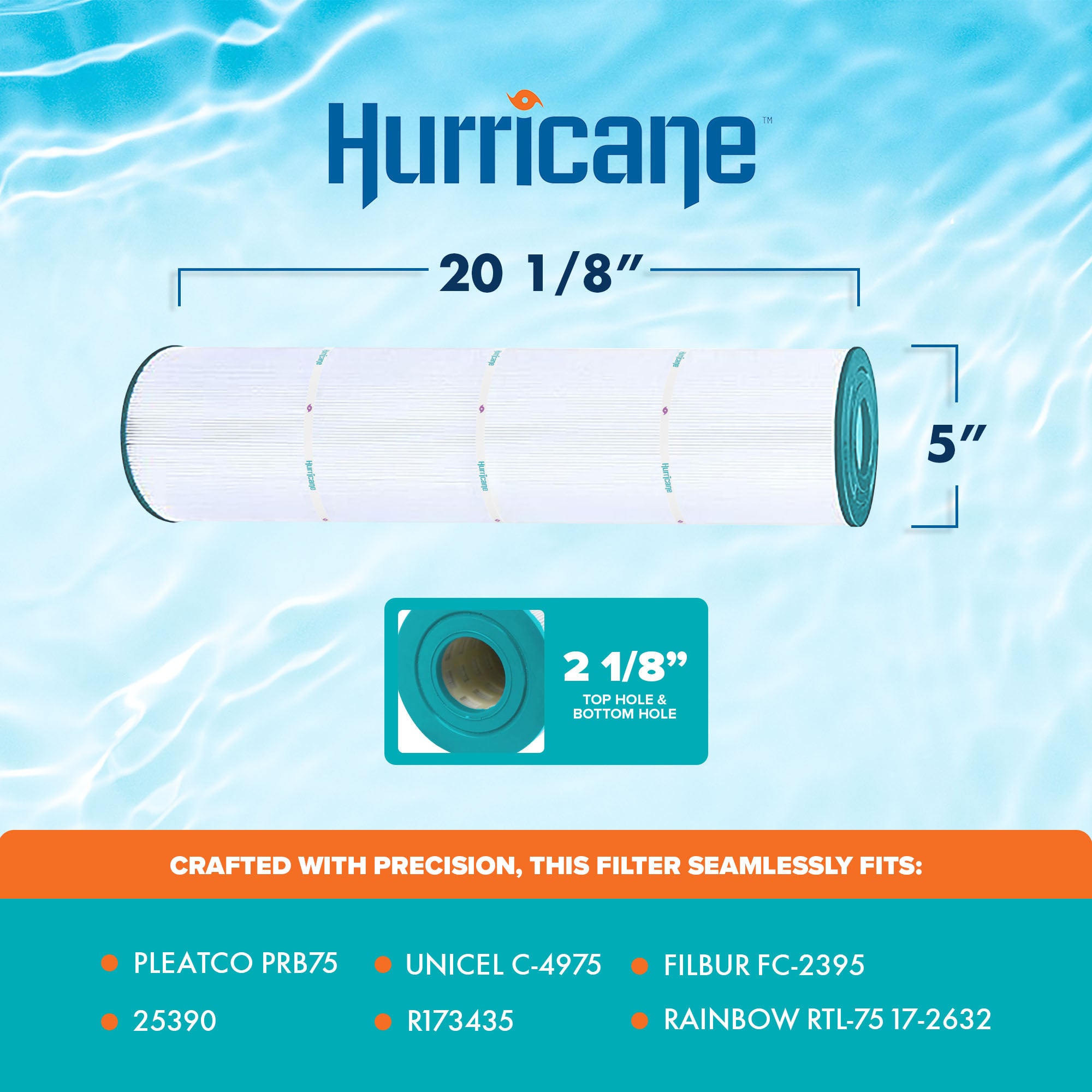 Hurricane HF4975-01 Advanced Pool and Spa Filter Cartridge Replacement(Open Box)