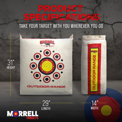 Morrell Outdoor Weatherproof Archery Bag Target, White (4 Pack)