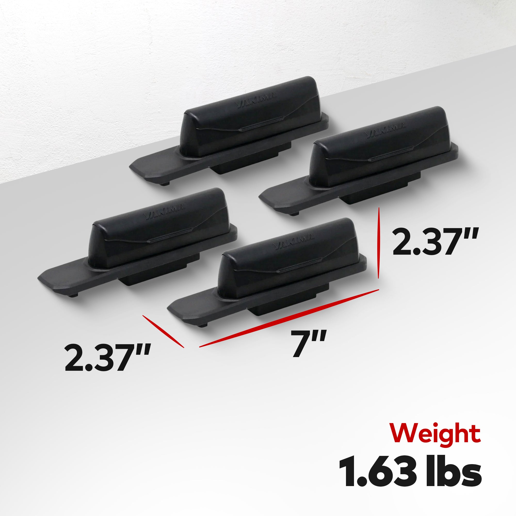 YAKIMA Landing Pad 25 Fixed Point Tower Installation Mounts for Rail Rooftops (Open Box) - VMInnovations