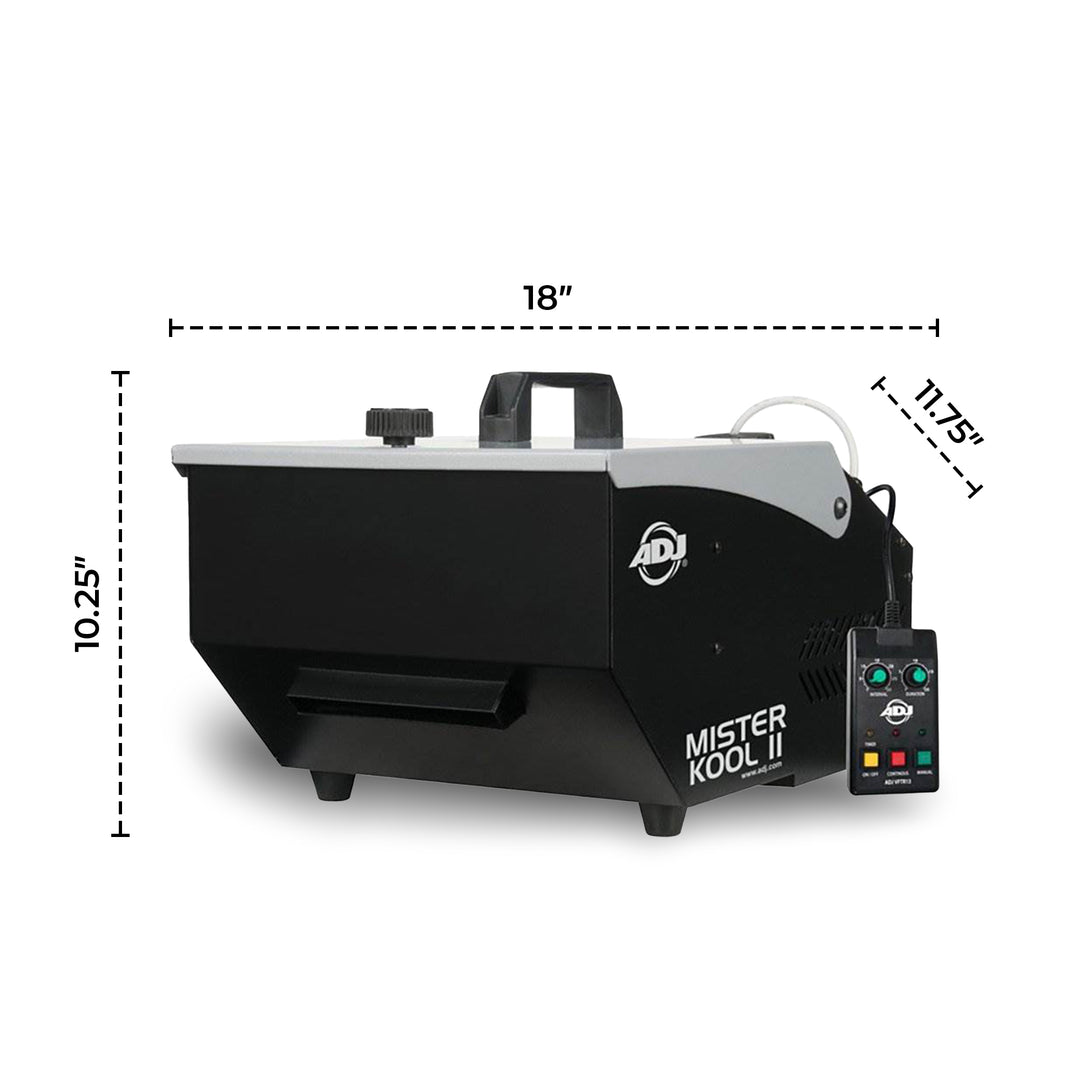 American DJ Mister Kool II Wired Remote Low Lying Water Based Smoke Fog Machine - VMInnovations