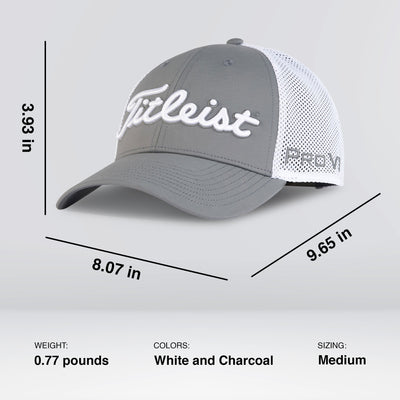 Titleist Tour Performance Medium Mesh Standard Curve Bill Snapback Golf Cap - VMInnovations