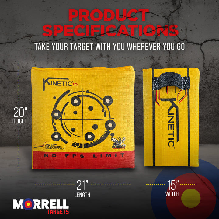 Morrell Targets 2-Side Yellow Jacket Kinetic 1.0 Field Point Archery Bag Target - VMInnovations