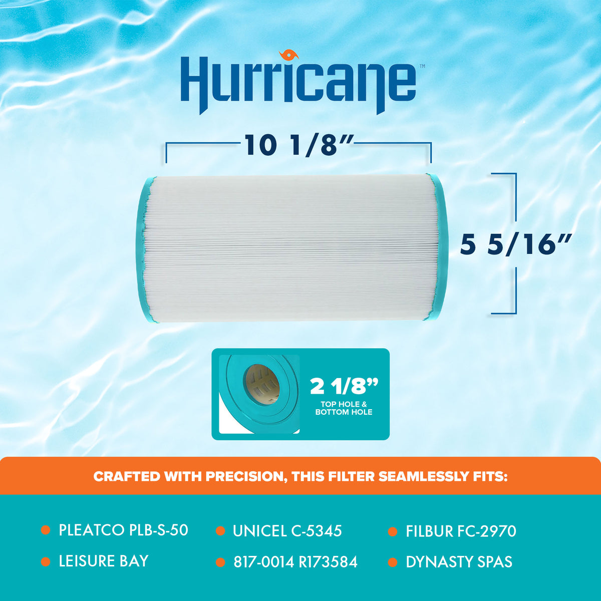 Hurricane 3 Pack HF5345-01 Advanced Pool and Spa Filter Cartridge Replacement - VMInnovations