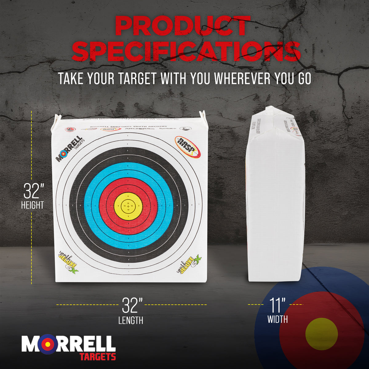 Morrell Youth Deluxe GX Range NASP Field Point Archery Bag Target (Used)