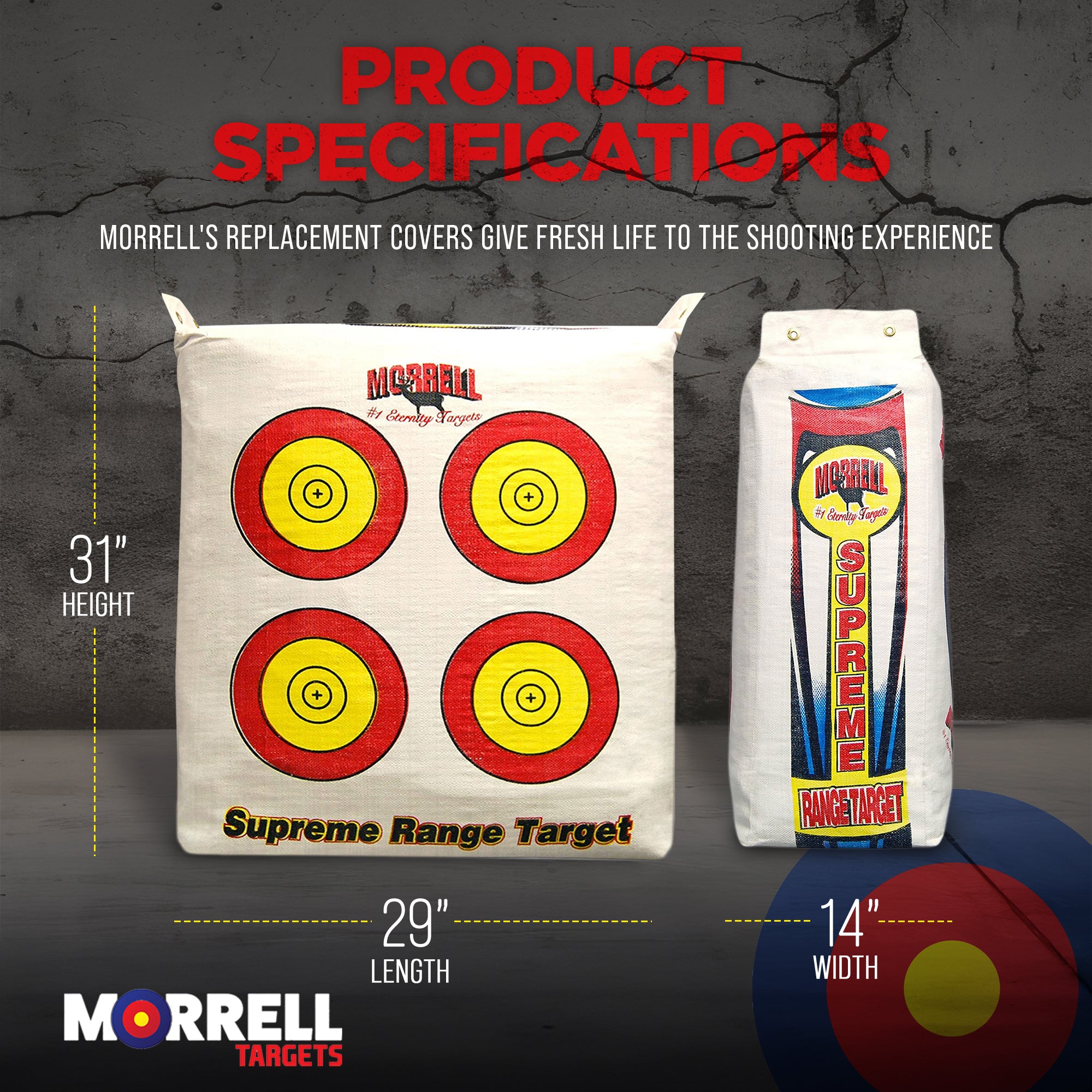 Morrell Weatherproof Range Archery Target Field Point Cover (Open Box) - VMInnovations