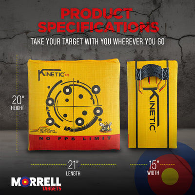 Morrell Targets 2-Side Yellow Jacket Kinetic 1.0 Field Point Archery Bag Target - VMInnovations