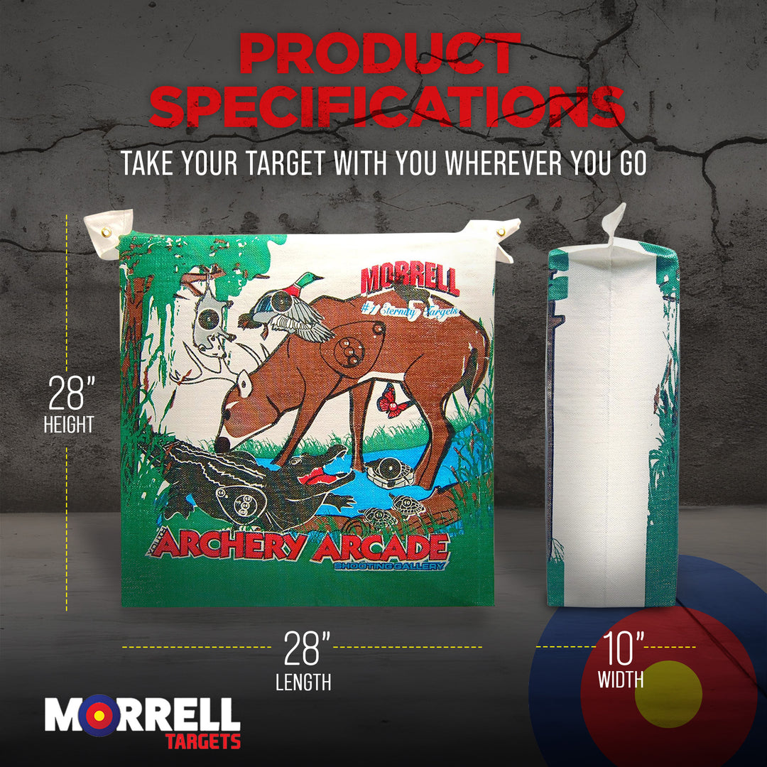 Morrell Youth 18 Pound Arcade Field Point Archery Bag Target w/ Practice Stand