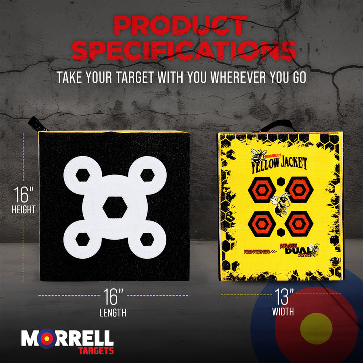 Morrell Yellow Jacket Dual Threat 350 FPS Foam Archery Target Block for All Bows