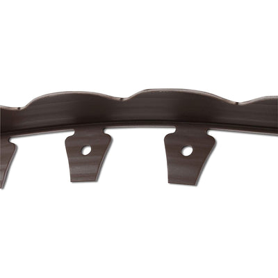 Dimex Scalloped Top No Dig 100 Foot Garden Landscape Edging, Brown (Open Box)